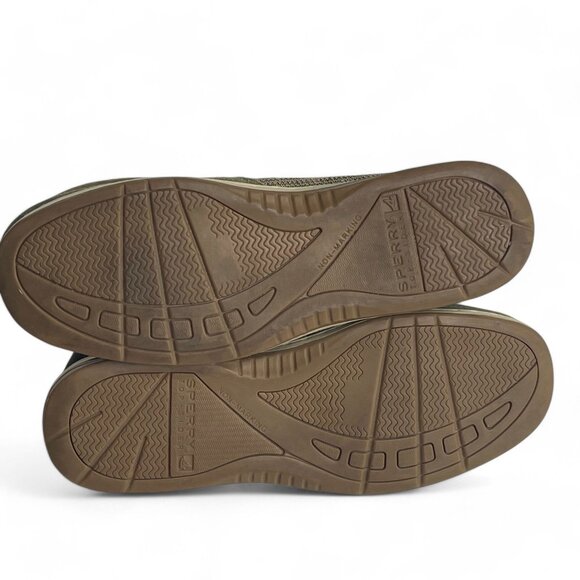 Sperry Top-Sider Olive Green Suede Boots Women's SZ 6 Leather Plaid Lace-Up Boot - Picture 8 of 13